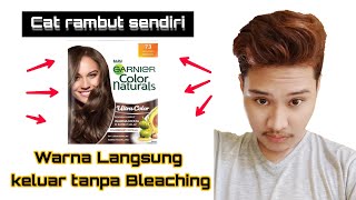Tutorial Cat Rambut Garnier Golden Brown- Ngecat rambut sendiri