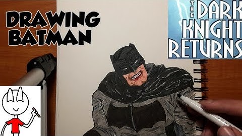 DRAWING: Batman (The Dark Knight Returns) Timelapse