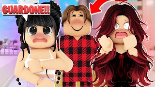 A CREEPY GUY SPYING ON ME AND MY BEST FRIEND AT OUR SLEEPOVER ON BROOKHAVEN ROBLOX!! screenshot 1