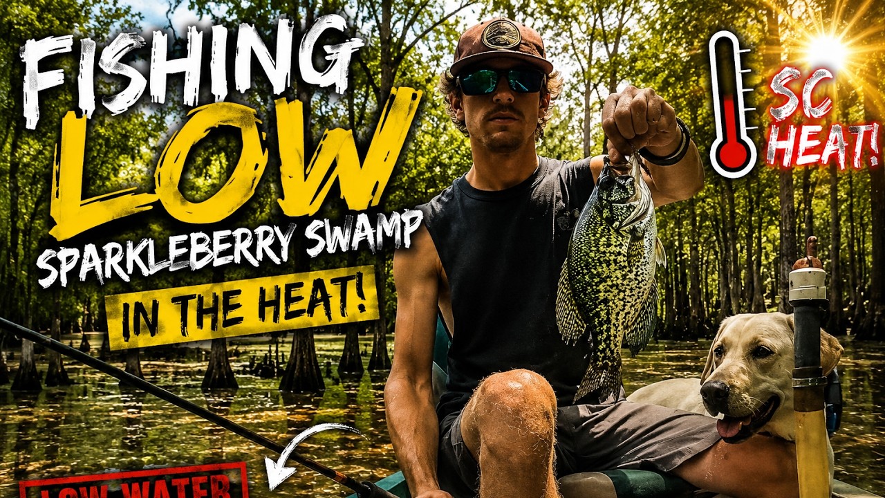 Brutal Heat & Low Water! Fishing Sparkleberry Swamp in Tough Conditions