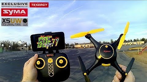 Syma X5UW Wi-Fi Fpv Tenergy limited Edition Unboxing and Test Flight