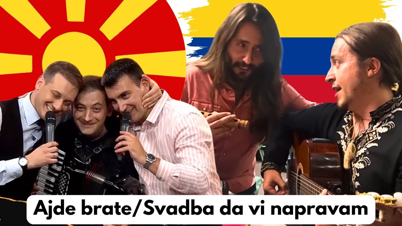 Прва реакција на македонска свадбарска музика – изведена од Колумбијците Јанко и Николас во Шпанија