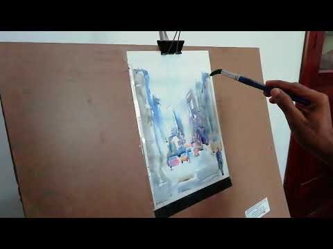 Water Colour Painting - City 🏙️🇱🇰