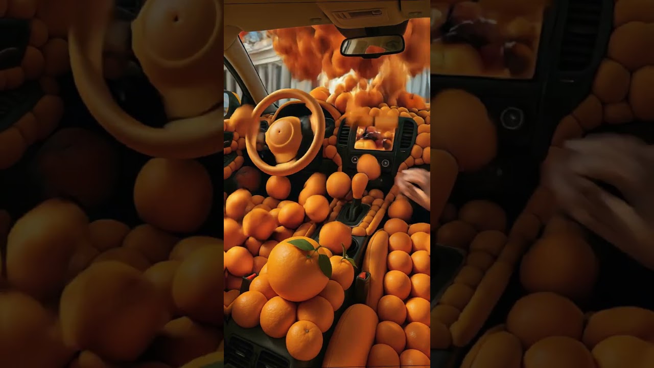 Racing Orange🍊 #youtubeshorts #shorts #ai #youtube #cute #like #funny #music #baby #shortsfeed