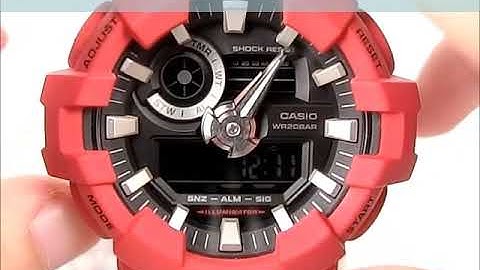 CASIO GA-700 Operation Video - Time and Date Setting