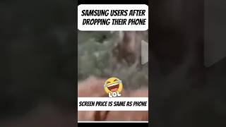 “This Is Why Samsung Users Go Crazy When Their Phone Drops 😭📱”#Samsung #TechComedy #PhoneRepair