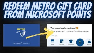 Redeem Your Metro Gift🎁 from Microsoft Rewards Points | step by step Tutorial screenshot 4