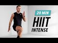 20 Min Intense HIIT Workout For Fat Burn - Full Body Workout At Home (No Equipment)