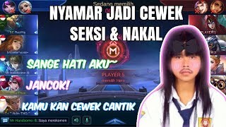 PRANK JADI CEWEK DI MOBILE LEGENDS #1