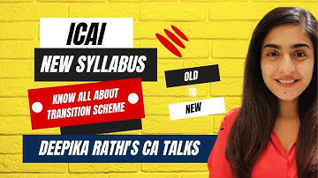 Transition Scheme |CA  New syllabus | ICAI#canewsyllabus