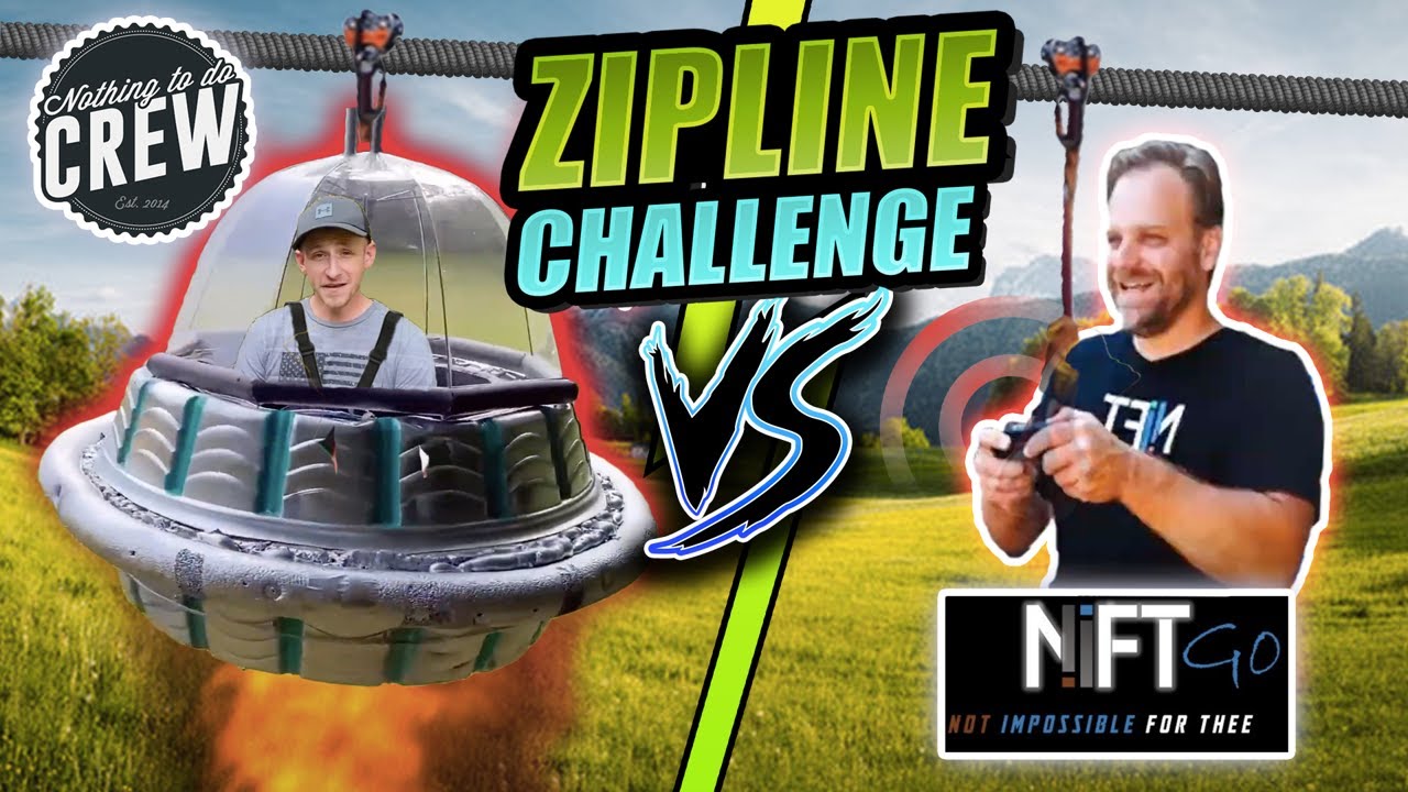 Backyard Flying UFO Ride- 500ft Zipline Challenge