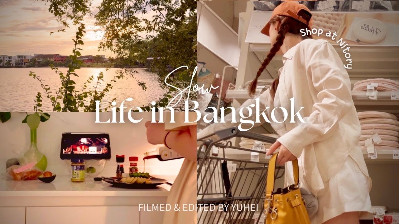 Slow Life in Bangkok | ON Shoes 👟 Shopping & Local Food, Good Korean Skin product.