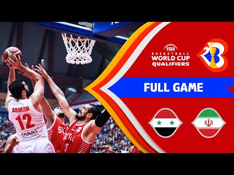 مشاهدة مباراة سوريا وايران بث مباشر اليوم 27-02-2022 تصفيات كأس العالم لكرة السلة 