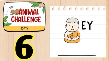 Brain Test Tricky Words Animal Names Level 6