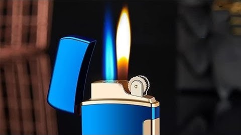 How do lighters have different flames?