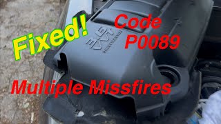 09 Buick 3.6 code P0089. And multiple miss fire codes Fixed.