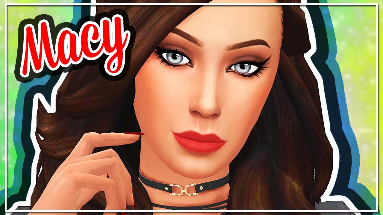 THE SIMS 4 | CAS | MACY ROMANO (New Current Household!) - YouTube
