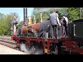 De "Arend" onder stoom, 21-4-2018. Spoorwegmuseum Utrecht.
