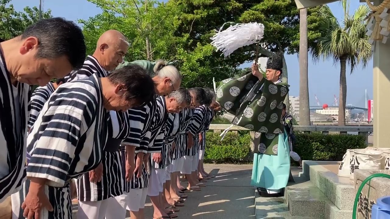 山笠の準備期間が始まる！当番法被の男たちが山笠の準備を開始しました