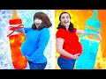 HOT PREGNANT VS COLD PREGNANT | AWKWARD PREGNANCY SITUATION WITH FIRE AND ICY GIRL BY CRAFTY HACKS