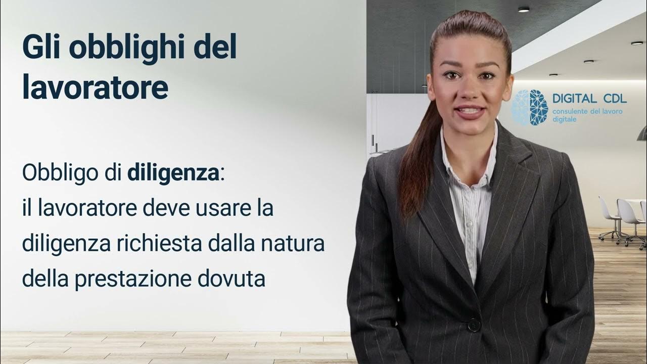 Il Lavoratore Subordinato è Generalmente Considerato Obblighi del lavoratore subordinato - YouTube