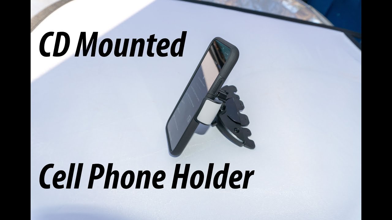 CD Slot Mounted Cell phone holder for Iphone YouTube