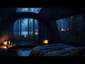 Continuous Rain Sounds in a Quiet Outdoor Shelter