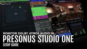 How to monitor Dolby Atmos in PreSonus Studio One using Immerse Virtual Studio Signature Edition.