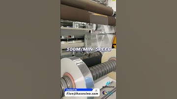 Basic Film slitter rewinder machine at high speed