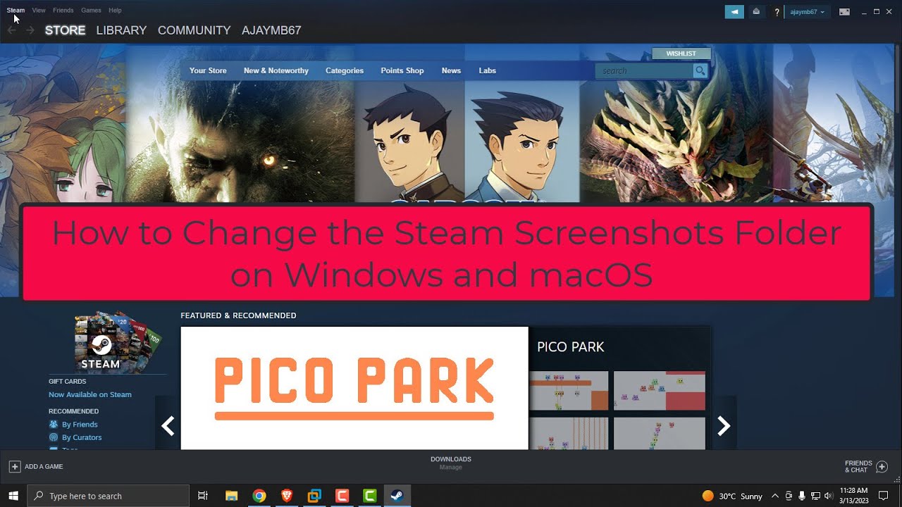How to Change the Steam Screenshots Folder on Windows PC