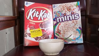 New Kit Kat Cereal and Cinnamon Toast Crunch Minis Cereal Review