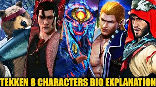 Tekken 8 Yoshimitsu, Steve, Kuma, Shaheen, Dragunov and Leo Bio\/Story Explained in Hindi