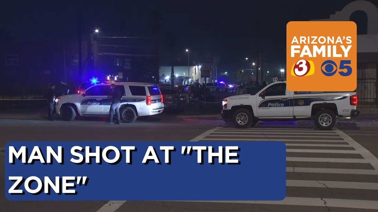 Man hospitalized, one detained after shooting in downtown Phoenix - YouTube