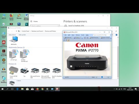 cara instal driver canon ip 2770. 