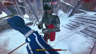 Mordhau Throwing Axe + Bastard Sword kills short video