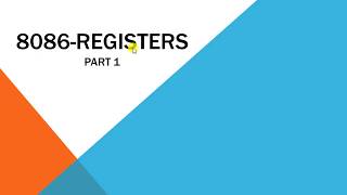 8086 Registers PART 1(Malayalam)