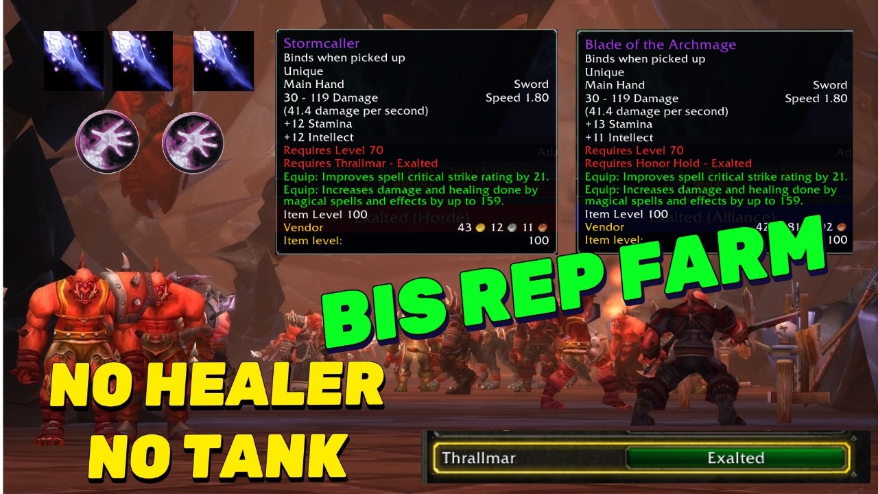 Юбилей TBC - Лучший фарм репутации в Shattered Halls! Более 4800 репутации в час.