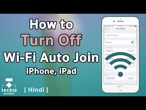 How to Turn Off WiFi Auto Join on iPhone and iPad. HINDI