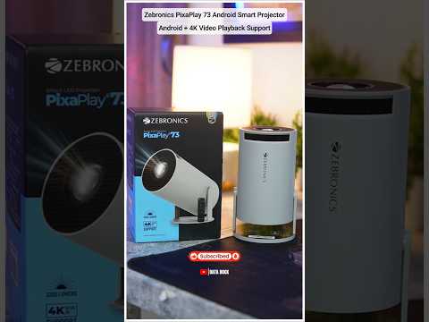 Best Budget 4K Android Projector | ZEBRONICS PIXAPLAY 73 Smart Projector, WIFI, Bluetooth, Apps