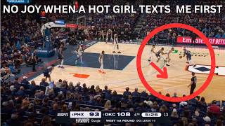 SUNS coaches make me feel no joy when a hot girl texts me first vs. THUNDER | GAME 2 screenshot 3