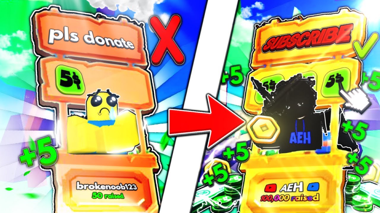 5 Tips & Tricks On How To Raise 100K ROBUX IN Pls Donate! (2025)