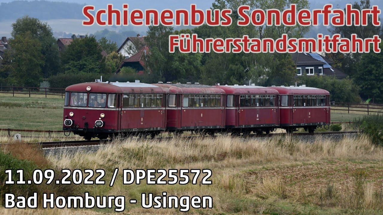【Führerstandsmitfahrt】VT98 Bad Homburg - Usingen [Sonderfahrt] [Taunusbahn]