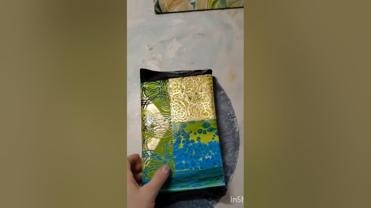 Обложка для блакнота. #fluidart #блокнотсвоимируками #acrylicpainting # ...