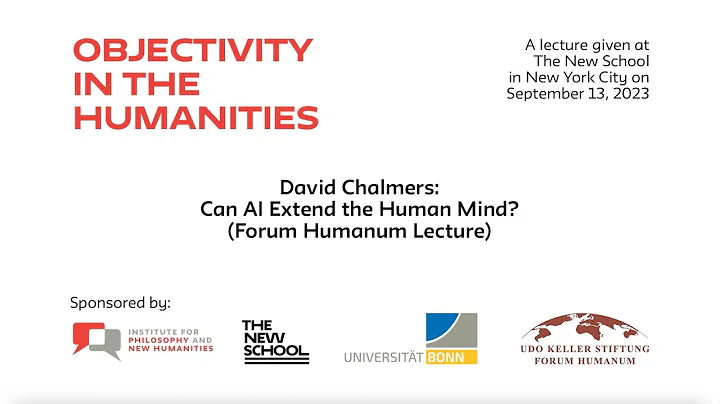 David Chalmers, "Can AI Extend the Human Mind?"