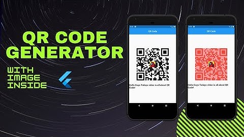 Flutter QR Code Generator with Image Inside | Flutter Tutorials