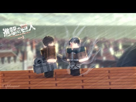 Attack On Titan Season 3 Ending Levi And Eren Gfx Youtube - roblox attack on titan gfx