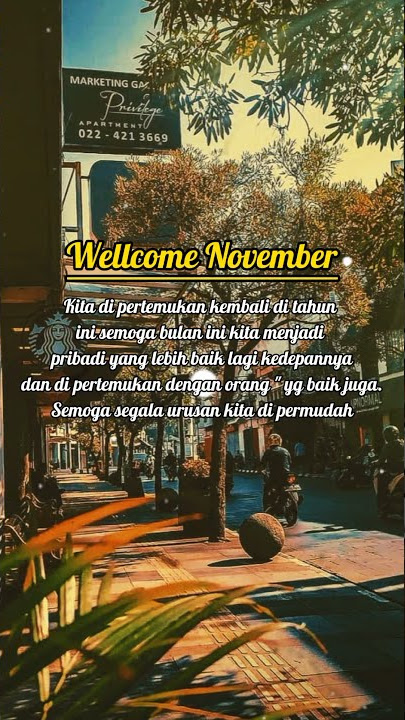 Awal November  ( story wa )