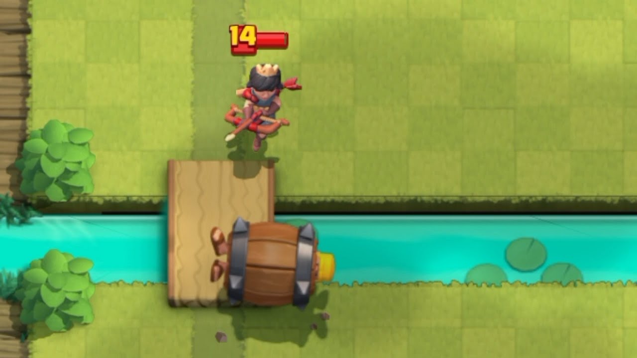 Level 6 BARBARIAN BARREL vs Level 14 PRINCESS clashroyale YouTube