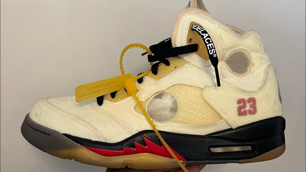 how to clean off white jordan 5