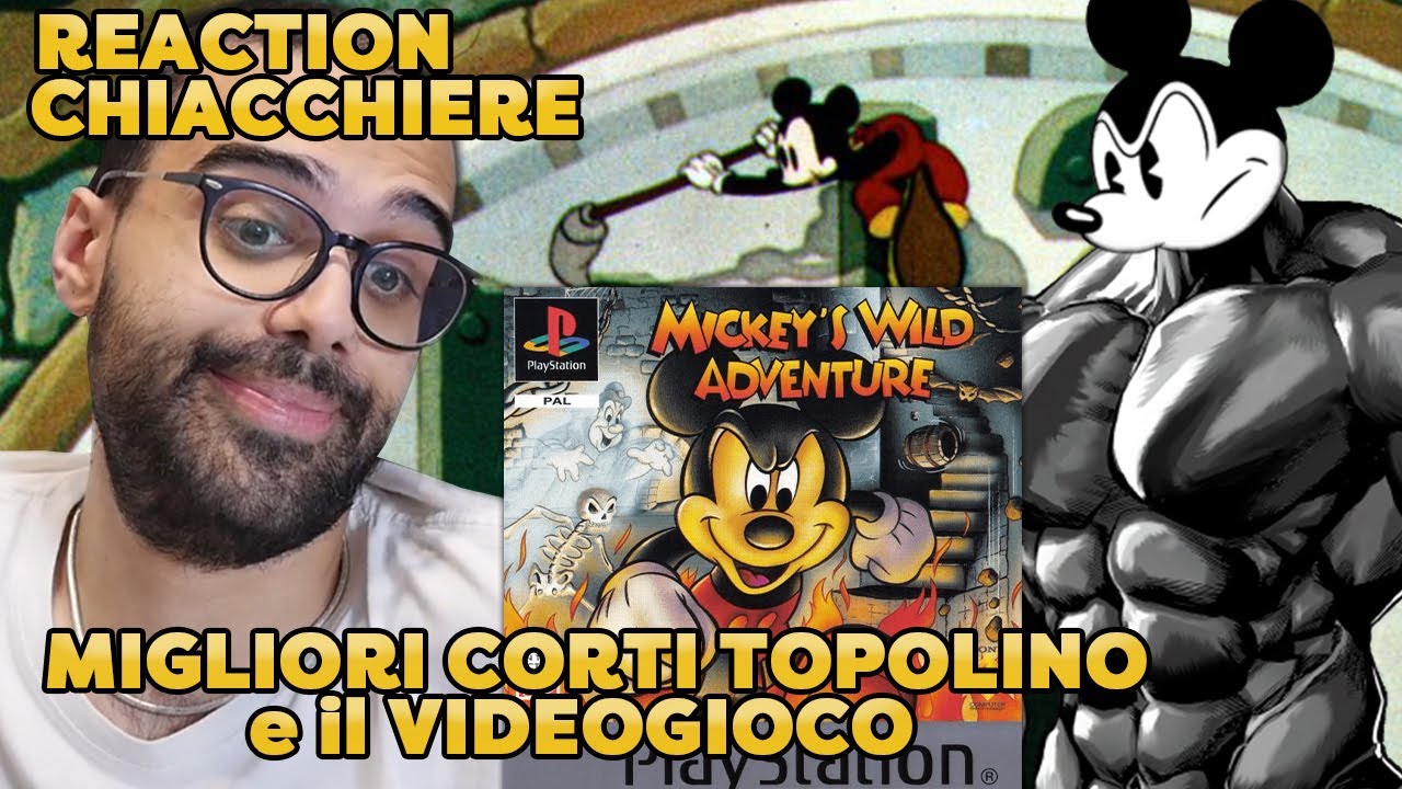 DARIO MOCCIA REAGISCE ai MIGLIORI CORTI di TOPOLINO + VIDEOGIOCO MICKEY'S WILD ADVENTURE